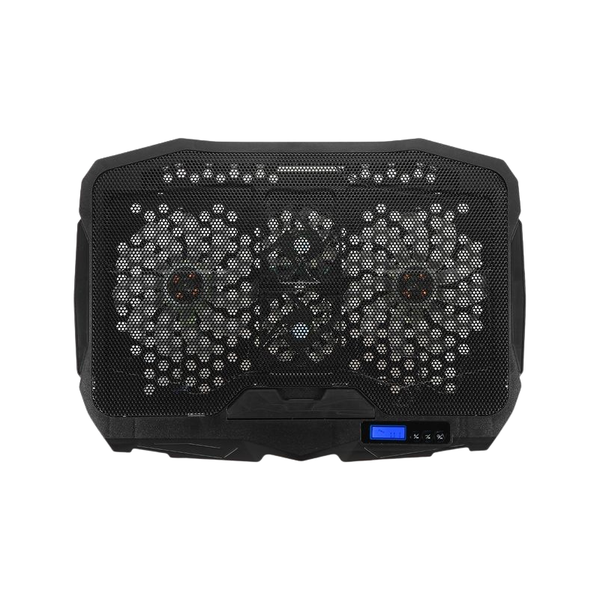 Blue Portable High-Quality Laptop Cooler with LCD Display-S18