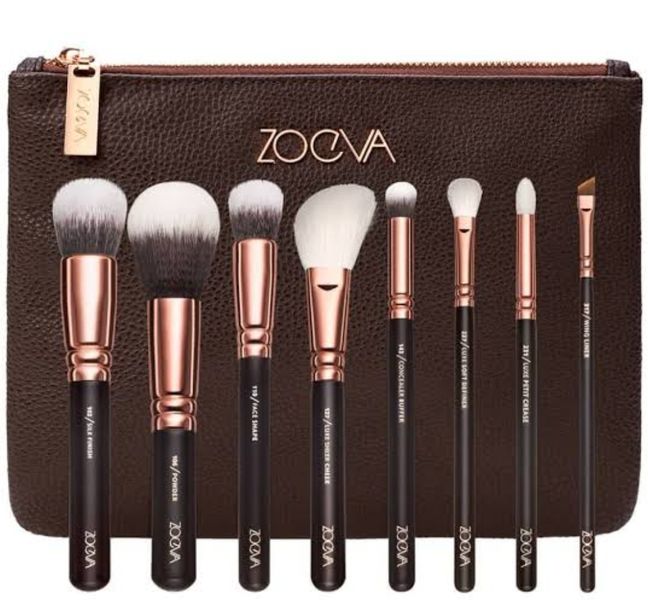 8 Piece Makeup Brush Set with Pouch