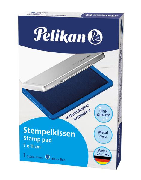 Pelikan metal stamp pad blue