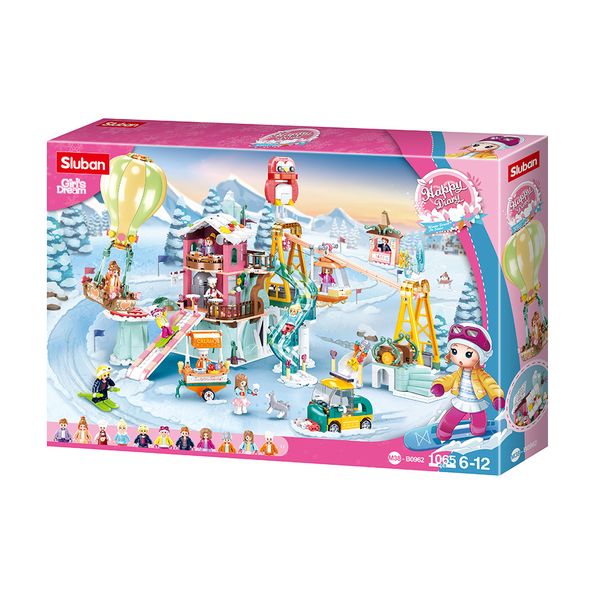 Sluban Building Set: Snow Ski Field - 1065 Pieces