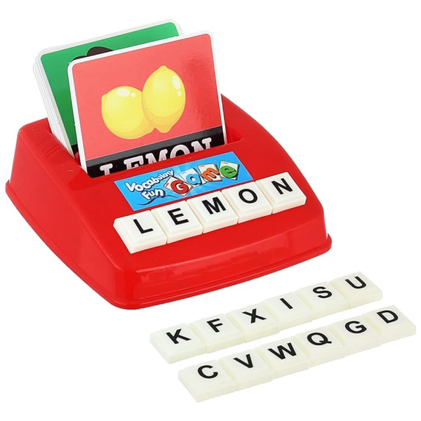 Learning Machine Spell English Words Game with Cards Letters for Children