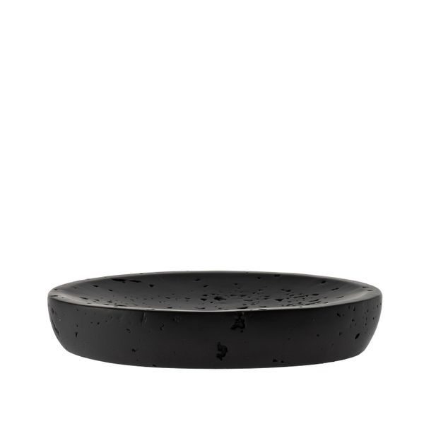 George &amp; Mason Obsidian Cement Soap Dish - Black
