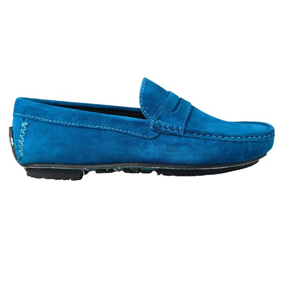 Jerico Carvella Suede Teal Blue Driver