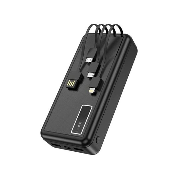 20000mAh Fast Charging Power Bank With Cables &amp; LED Lighting