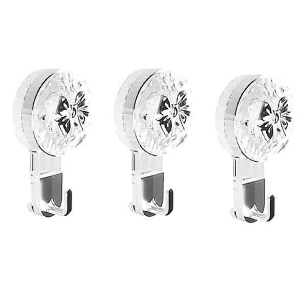Portable Suction Cup Hooks No Hole Bathroom Door No Trace Vacuum Hook