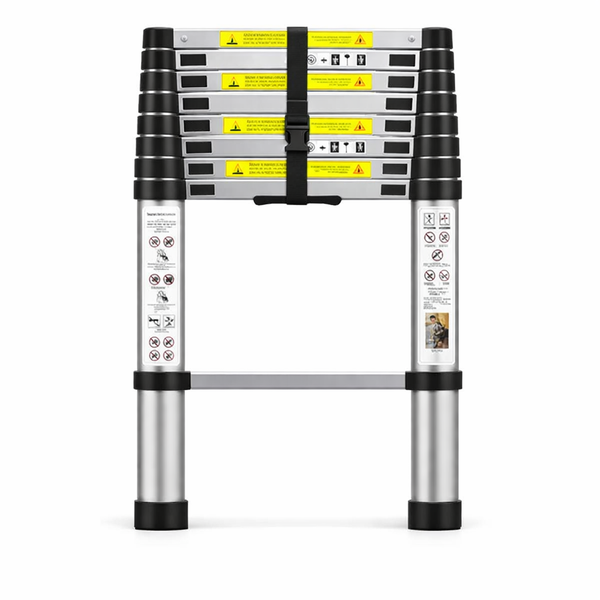 3.8m Aluminum Ladder - Telescopic, EN131 Certified
