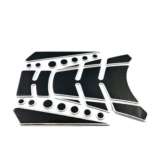 Motorcycle tank pad Silver