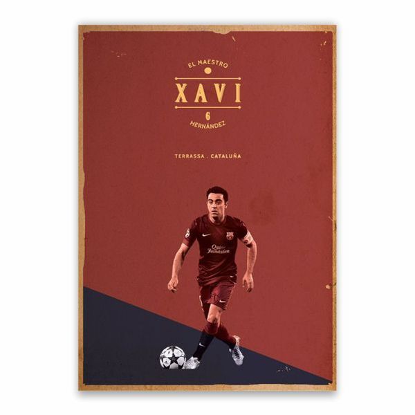 Xavi Hernandez Barcelona Poster - A1