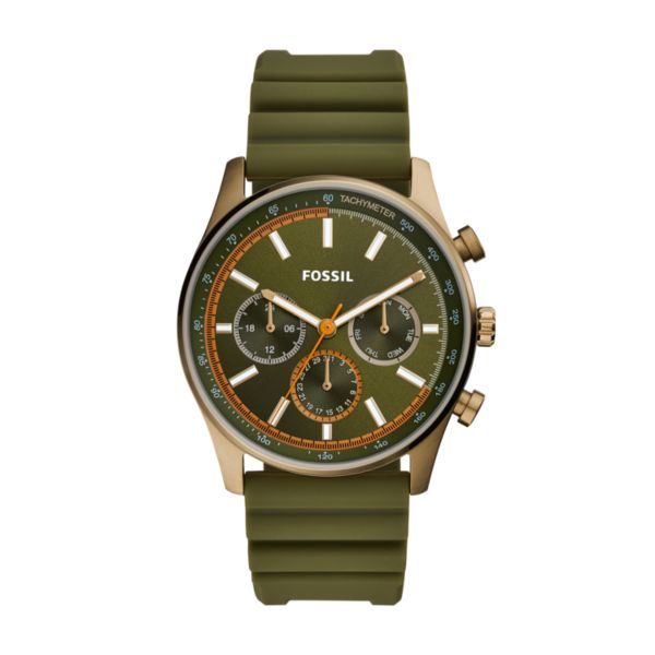 Fossil Sullivan Green Silicone Sport-BQ2446