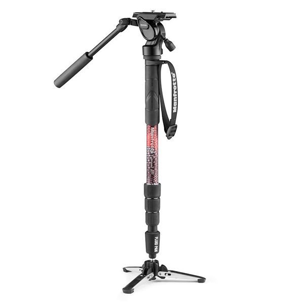 Manfrotto Element MII Aluminium Video Monopod Kit with Fluid Head