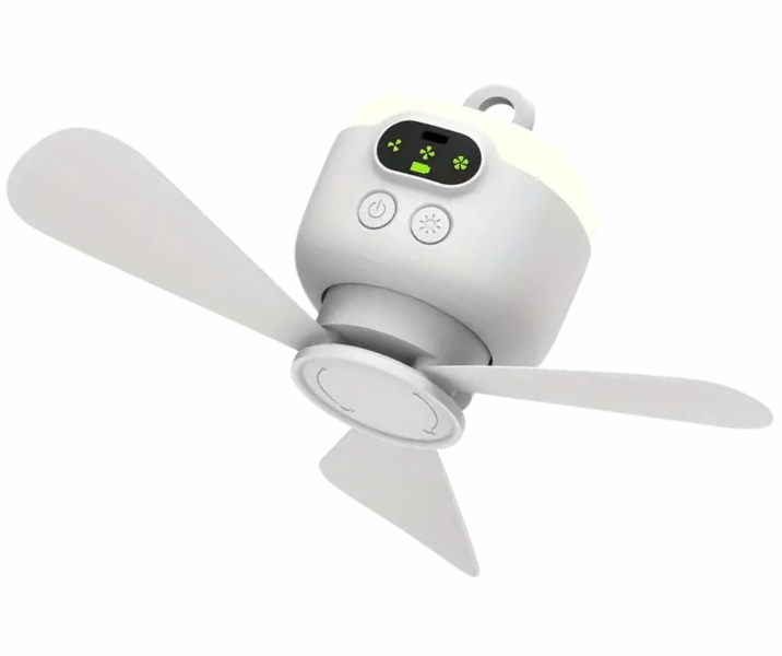 Portable Outdoor Camping Fan With Light