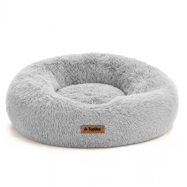 Topika Dog Bed Cat Bed Fluffy Faux Fur Donut Cuddler for Pets
