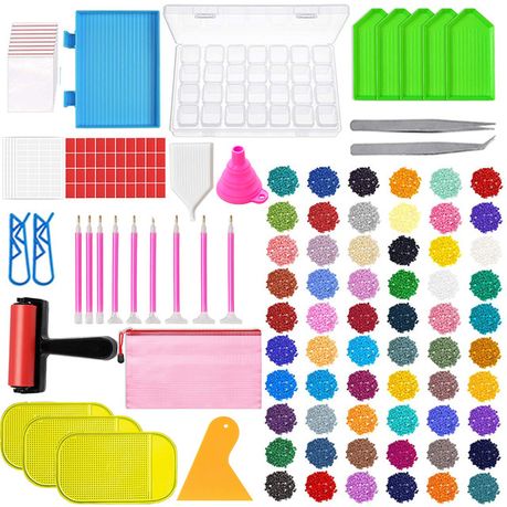 Square Diamond Painting Accessories funnel Bead Container 7 color
