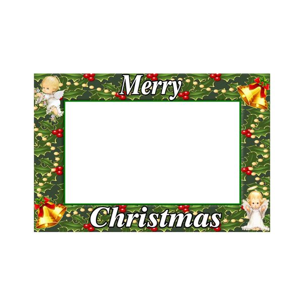 Merry Christmas Angel Wooden Frame (60cm x 40cm)