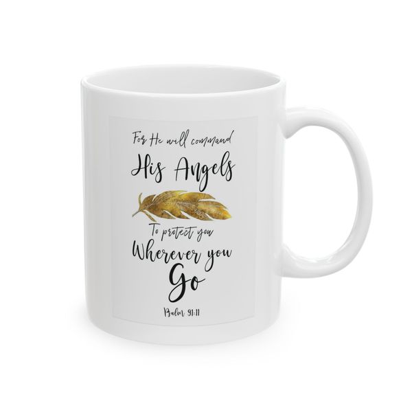 For He will comand His nagels - Mug