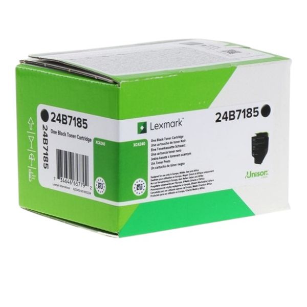 Lexmark 24B7185 Black Toner Cartridge , XC2240 , XC4240x