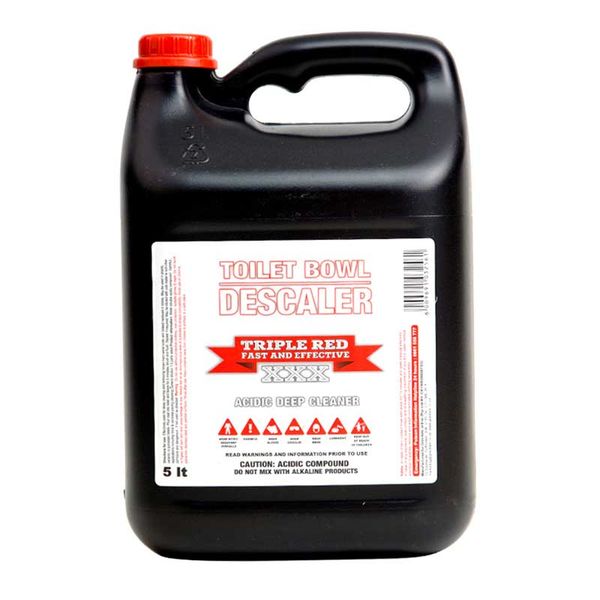 TRIPLE RED Toilet Bowl Descaler And Cleaner 5 Litre ( 2 Pack )