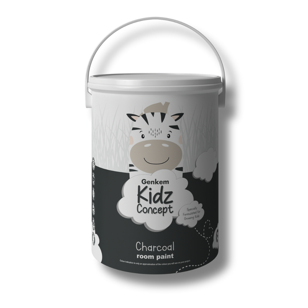 Genkem Kidz Room Paint Kids 5lt Charcoal