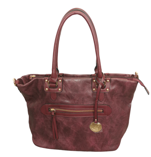 Large Faux Leather Casual Shoulder Tote Bag