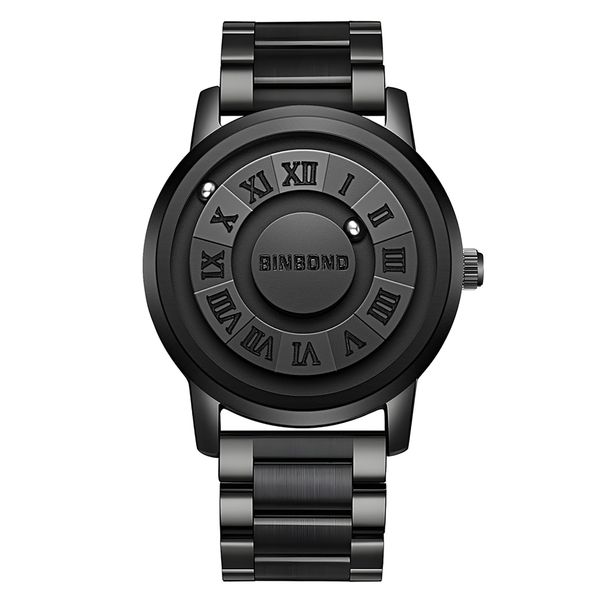 Binbond Magnetic Suspension Watch Men's Leisure Watch Black