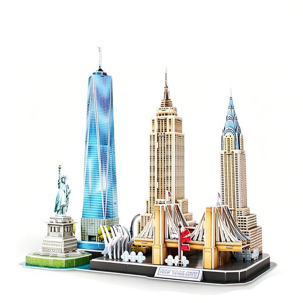 New York City 3D Puzzle Model - 123 Pieces, Arts &amp; Craft