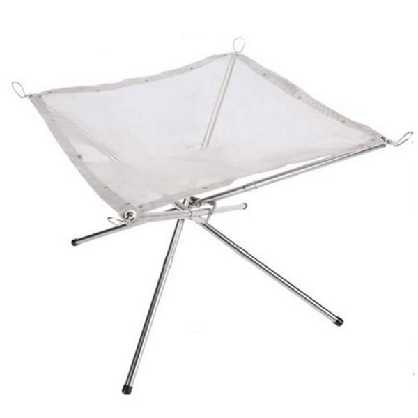Camping Stainless Steel Mesh Portable Folding Standing Grill