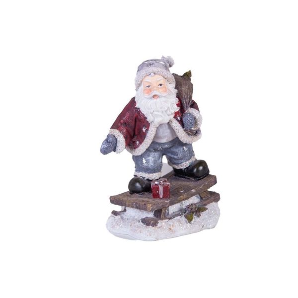 Santa Claus on Sled Home Christmas Decor