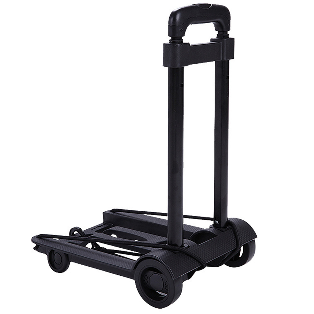 Foldable Hand Truck Dolly with 2 Wheels Portable Trolley Cart Capacity 30kg
