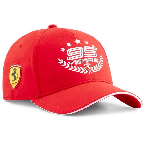 2024 Scuderia Ferrari F1 95 Years Graphic Rosso Corsa Cap