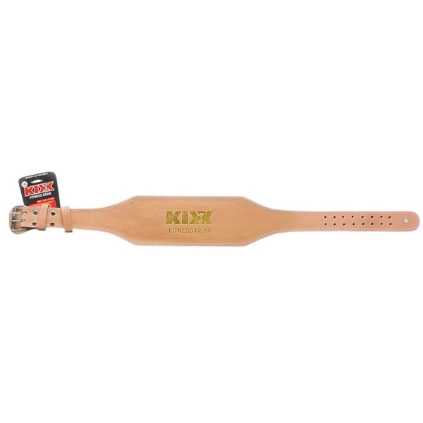 Kixx Leather Weight Lifting Belt Brown (4inch)