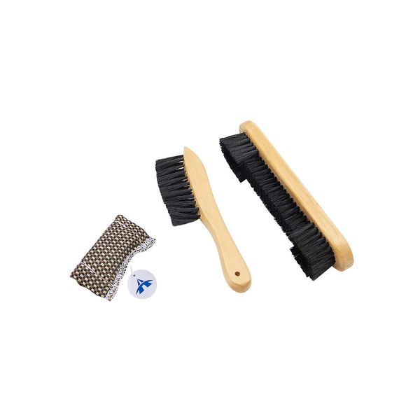 3 Pieces Billiards Table Brush Cue Shaft Cleaner Cloth Pool Rail Brush