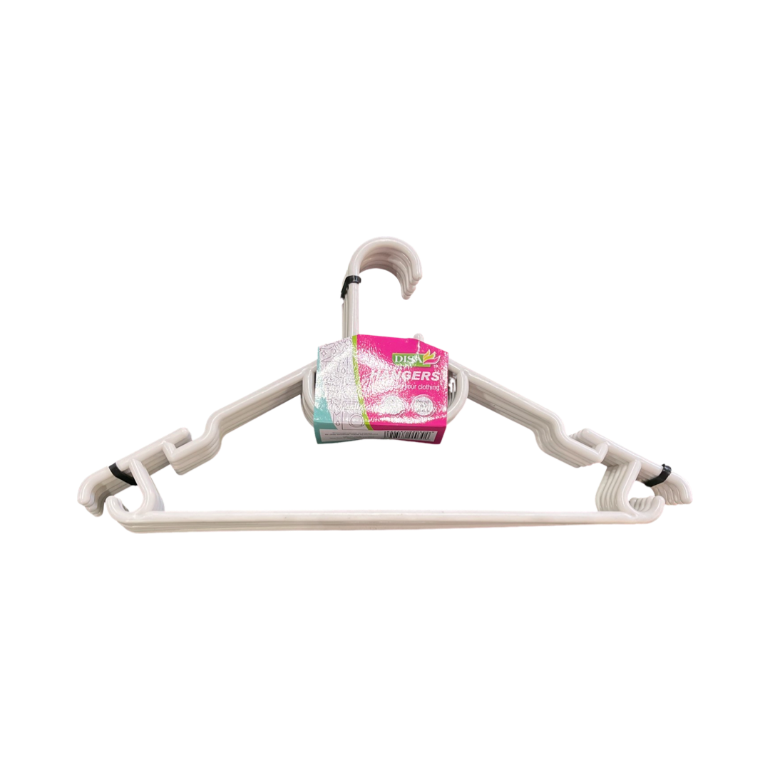 5 Plastic Clothing Hangers White Shop Today. Get it Tomorrow