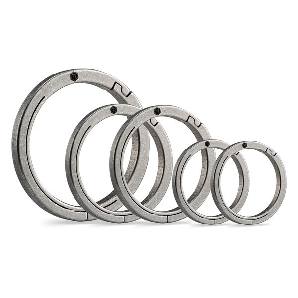 KA28 Titanium Alloy Side Pushing EDC Keyring Set (1L+2M+2S)
