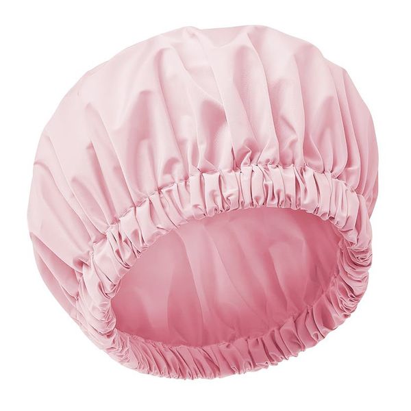 QYNIAL Reusable Shower Cap Waterproof Hair Bonnet For Long Hair