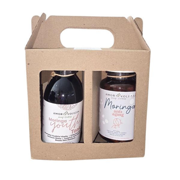 Moringa Anti-Ageing Combo - 250ml Tonic &amp; 120 Capsules