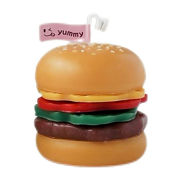 Realistic Hamburger-Shaped Scented Candle Ornament