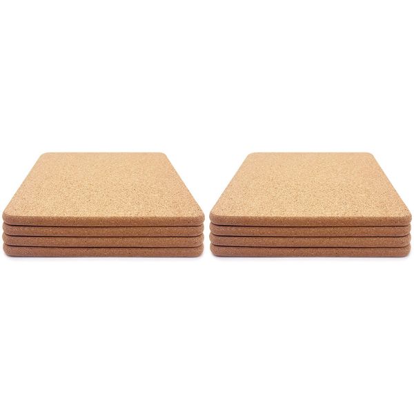 High Density Thick Square Cork Pad For Hot Dishes 8 Inch