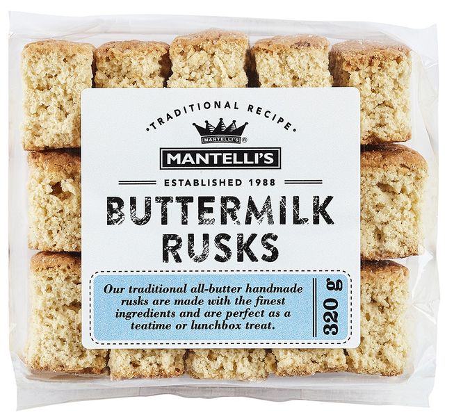 Mantelli's Rusks Homestyle - Buttermilk 2 X 320G