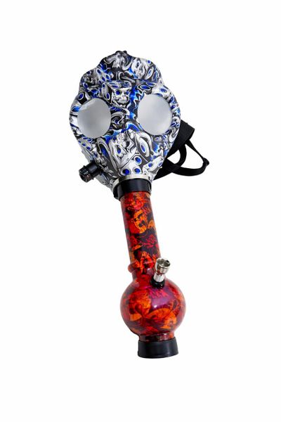 Gas Mask Bong Blue Red image