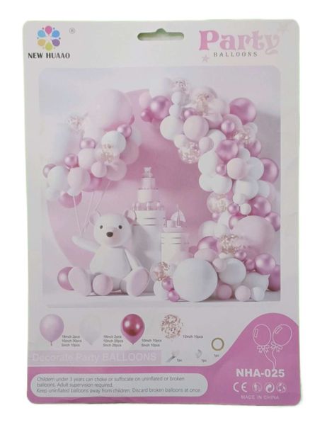 Pink and White Balloon Garland/Arch Kit