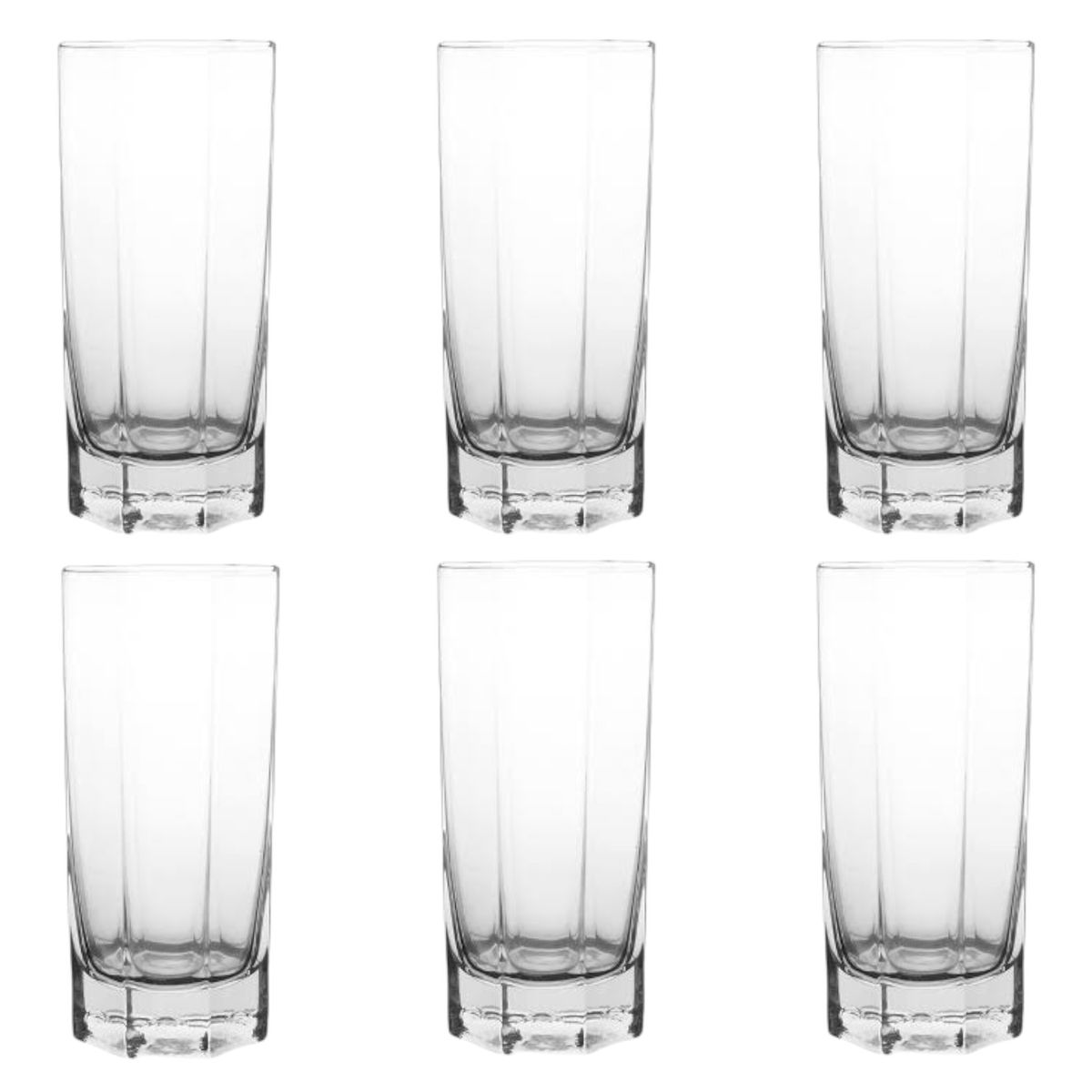 Tumbler 340ml Octagonal Glass - 6 Piece | Shop Today. Get it Tomorrow ...