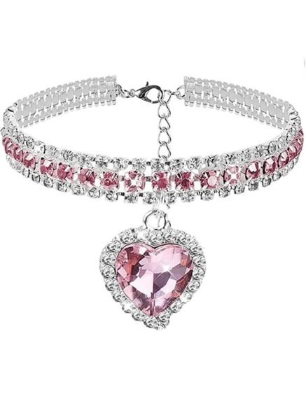 Diamond Collar for Cat Bling Pet Dog Collar Fashion Crystal Diamond(M)