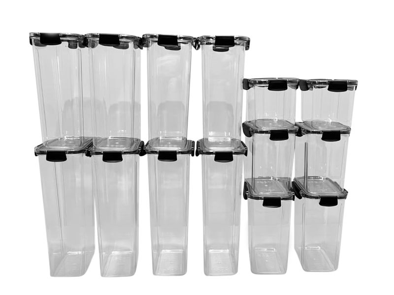Melzware - 14 Pieces Clear Airtight Food Storage Container Set
