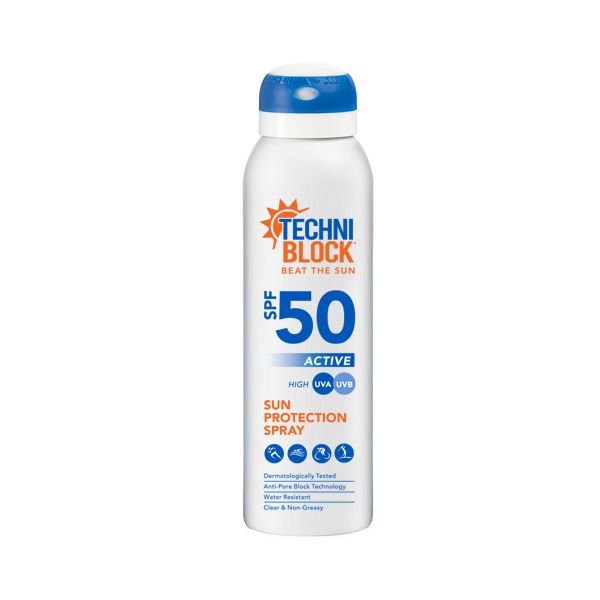 Techniblock Sunscreen Aerosol Spray Active SPF50 75ml
