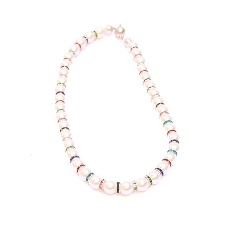 Women White Pearl Strands Image