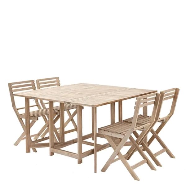 Solis II Compact Balcony Dining Set 1 Table &amp; 4 Chairs
