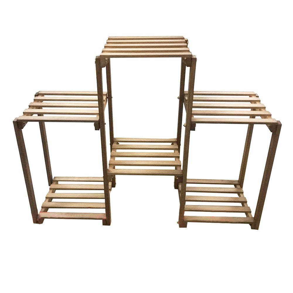Garden 6 Tier Wooden Plant Flower Stand Rack Succulents 80cm Shop