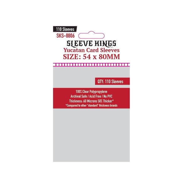 Sleeve Kings Yucatan Card Sleeves (Size 54 x 80 mm) - 110 Pack