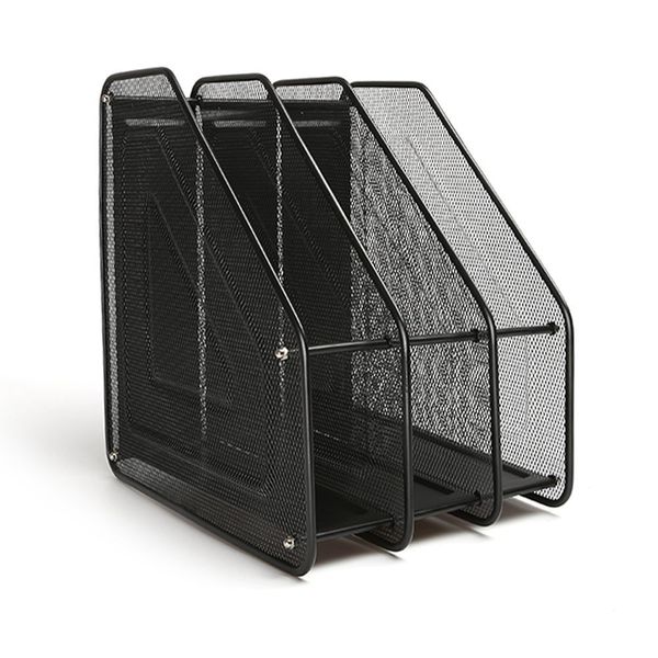Metal Material 3 Tier Magazine Frame Organizer Holder