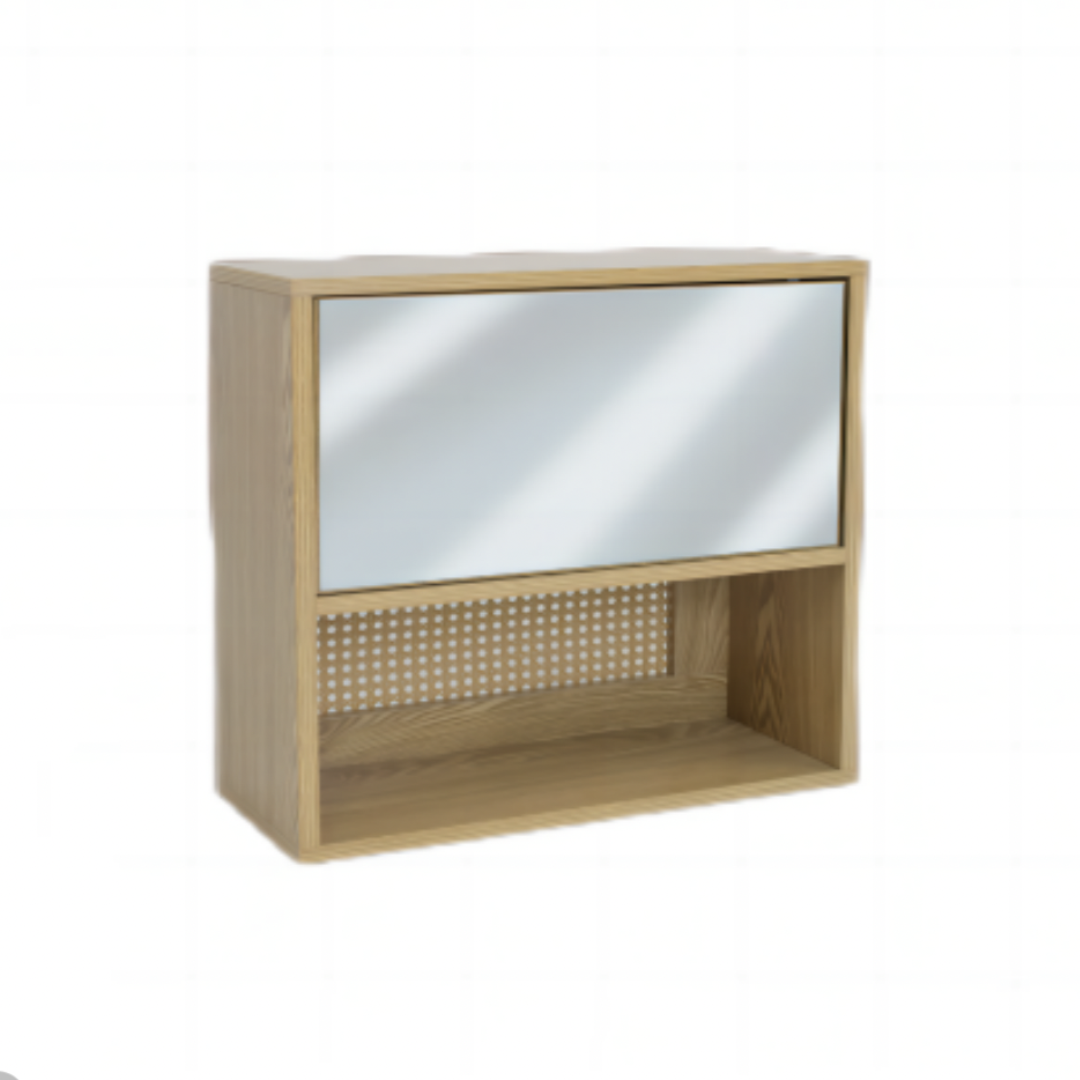 Bathlux Wooden Mirror Cabinet Natural Color